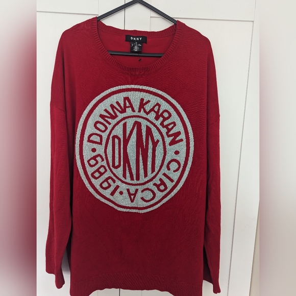 DKNY red jumper size 16 - Picture 4 of 5